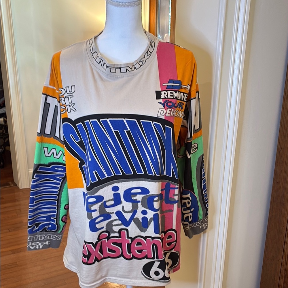 Colorful Graphic Men's Jersey Moto Inspired